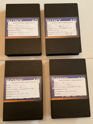 Lot sony hdcam tapes marked - lot, 4
