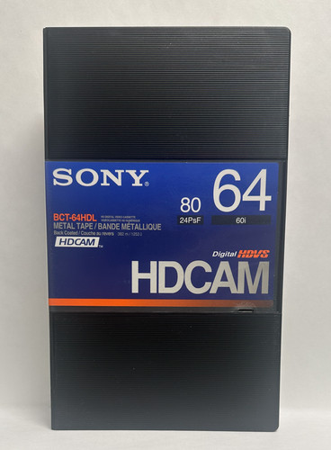 Sony hdcam minute - sony, videotape